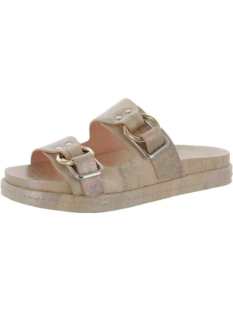 J/Slides BAHA Womens Leather Footbed Platform Sandals 11