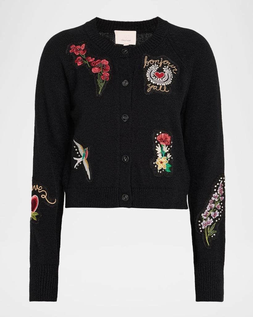 Cinq a Sept Millie Embroidered Western Amour Cardigan