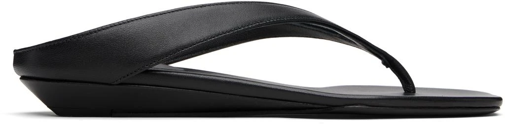 Loulou de Saison Black Coda Nappa Leather Sandals 1