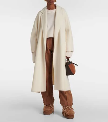 INUIKII Long Curly shearling and suede snow boots 3