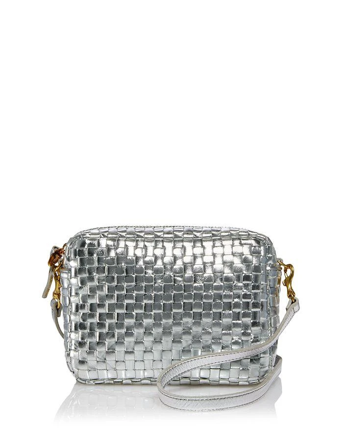 Clare V Petit Moyen Messenger Woven Checker 1