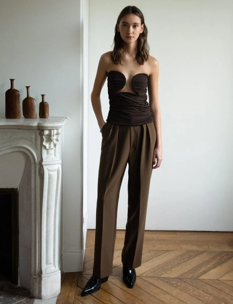 Pixie Market Dominique Bustier Top in Chicory-BESTSELLER 4