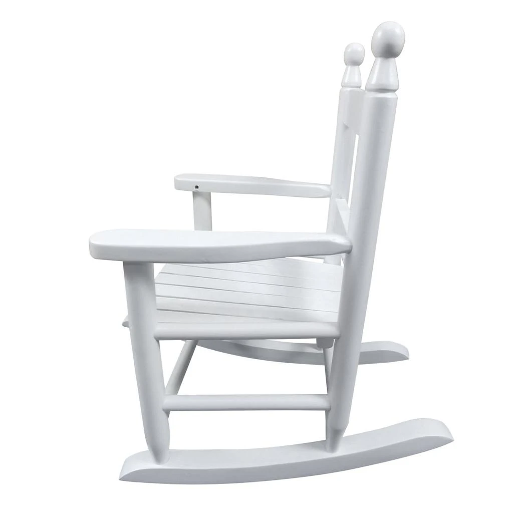 Simplie Fun Children's rocking white chair- Indoor or Outdoor -Suitable for kids-Durable 2