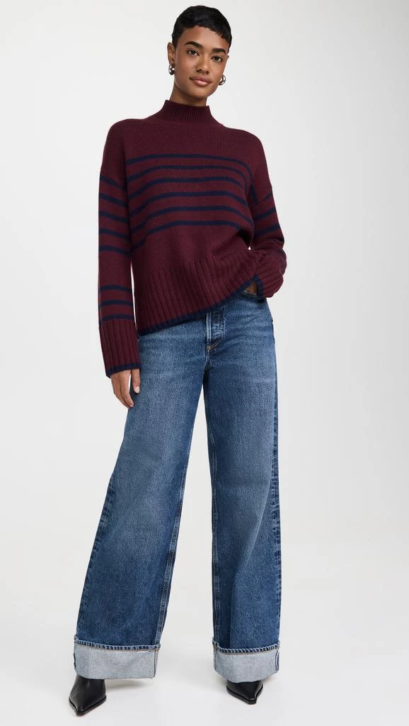 Stateside Striped Mock Neck Sweater 4