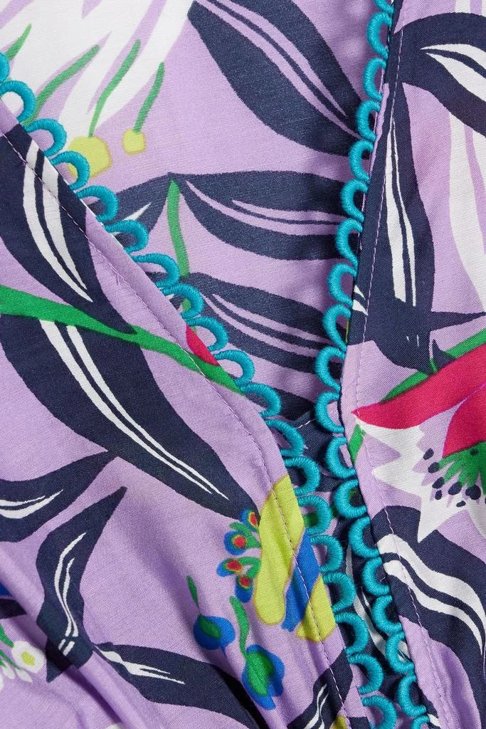 Diane von Furstenberg Boris tiered floral-print sateen midi dress 4