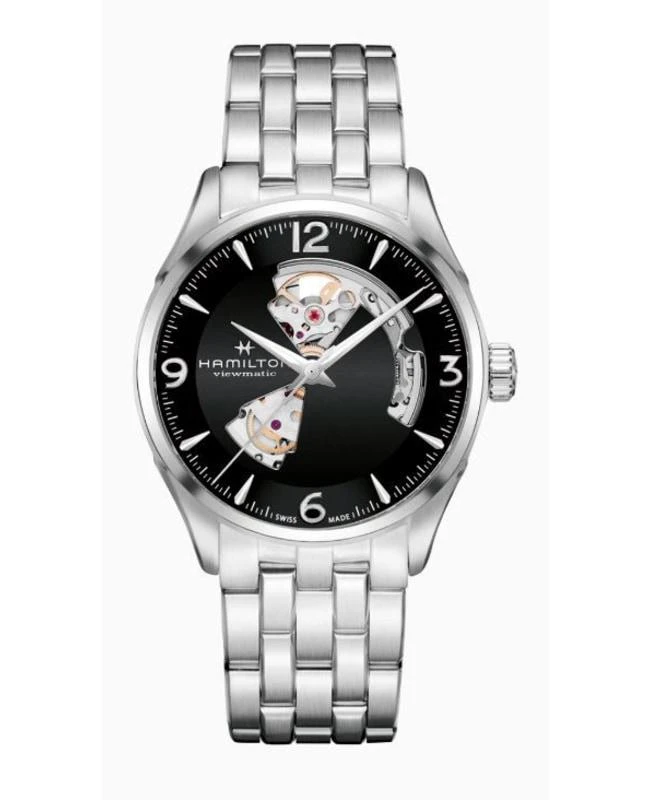 Hamilton Hamilton Jazzmaster Open Heart Automatic Black Dial Steel Men's Watch H32705131 1