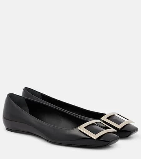 Roger Vivier Trompette patent leather ballet flats 1