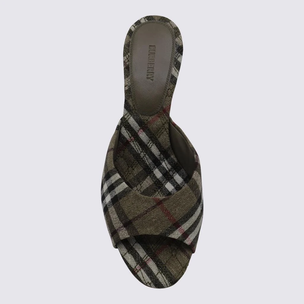 Burberry Brown Canvas Mules 3