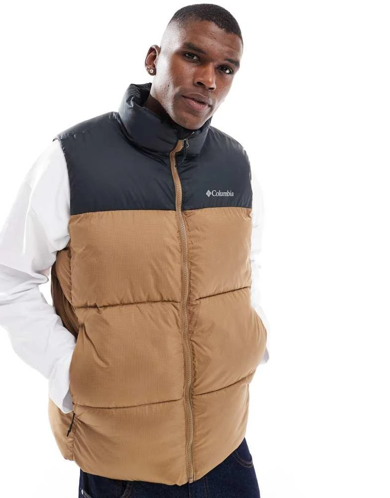 Columbia Columbia Puffect III vest in brown 1