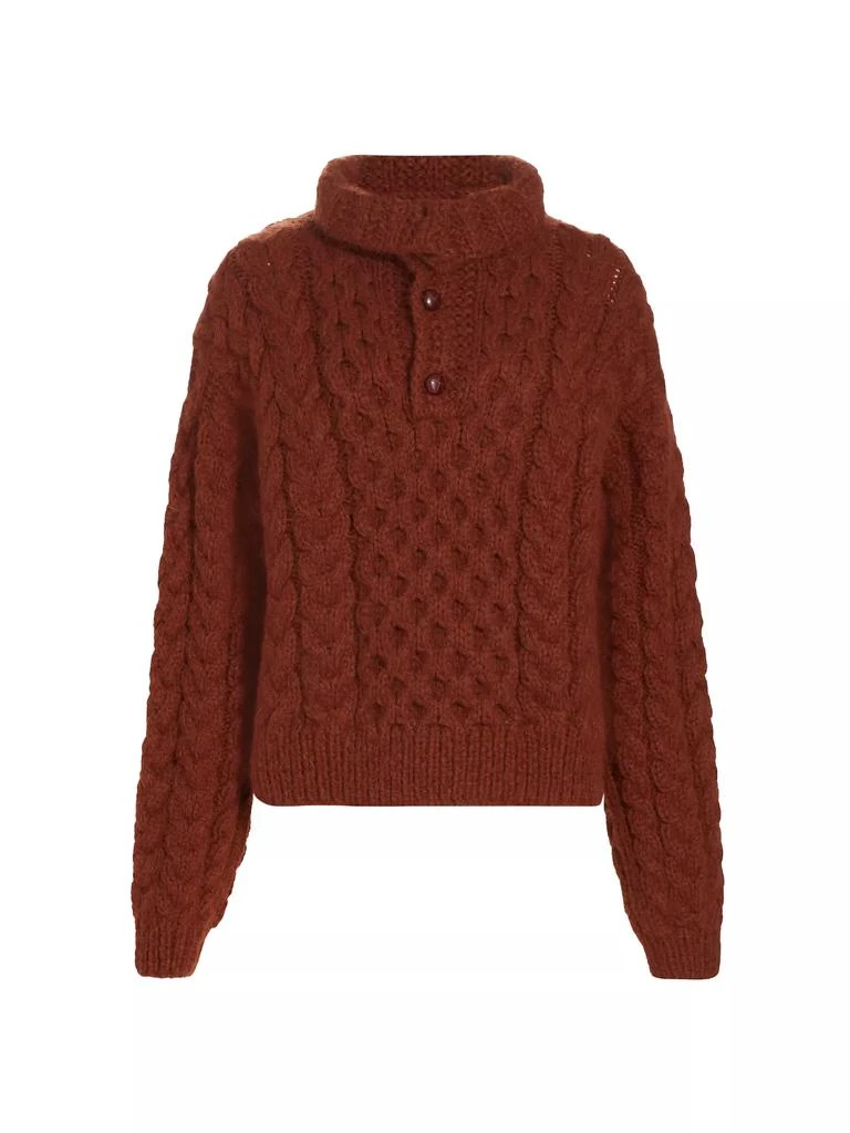 DÔEN Nuage Cable-Knit Alpaca-Wool Sweater 1