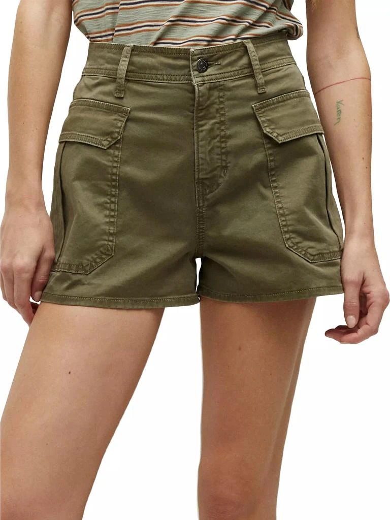 VERONICA BEARD Mallory Cotton Twill Utility Shorts 3