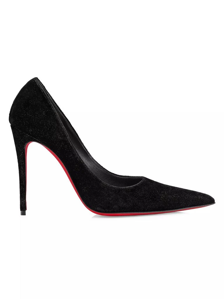 Christian Louboutin Kate Max 100MM Velvet Pumps 1