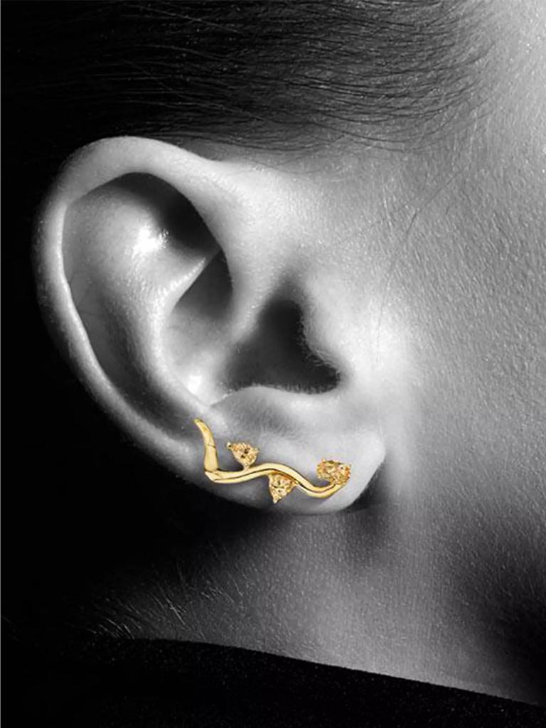 HUEB Mirage 18K Yellow Gold & Yellow Sapphire Earrings