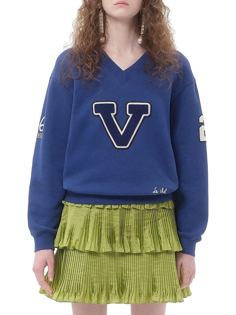 Valentino Embroidered Cotton Sweatshirt 2