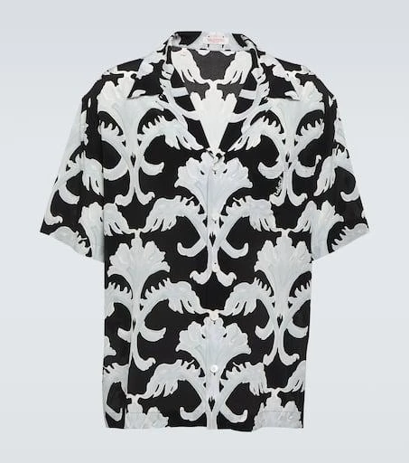 Valentino Printed silk bowling shirt 1