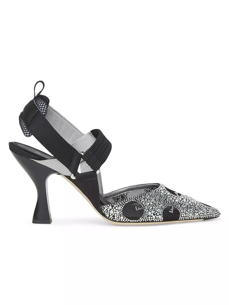 Fendi Colibri 85MM Strass-Embellished Pumps - High Heels - Free 
