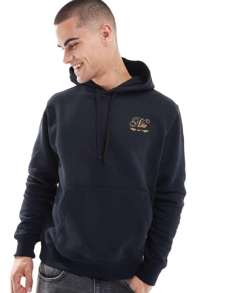 Nike Club festive hoodie in black – On Sale Now with Up to 34% Off