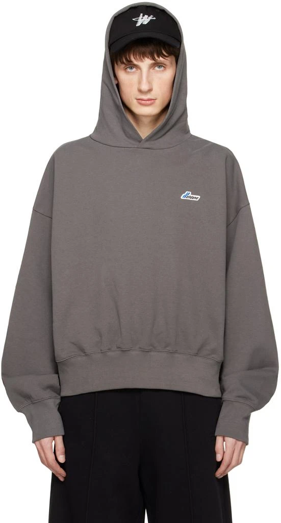 We11done Gray Wappen Hoodie 1