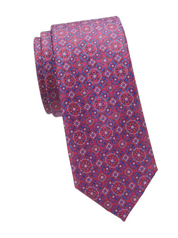 Hickey Freeman ​Medallion Print Tie