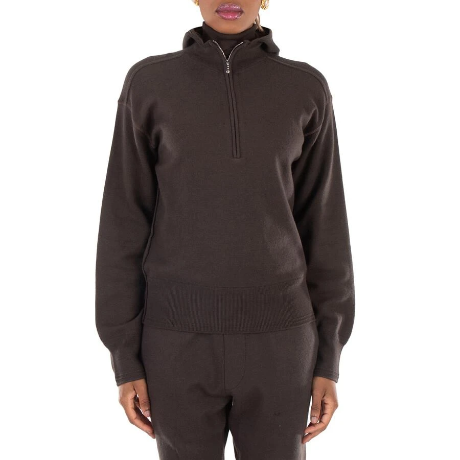 Burberry Long Sleeve Short Zip Hoodie