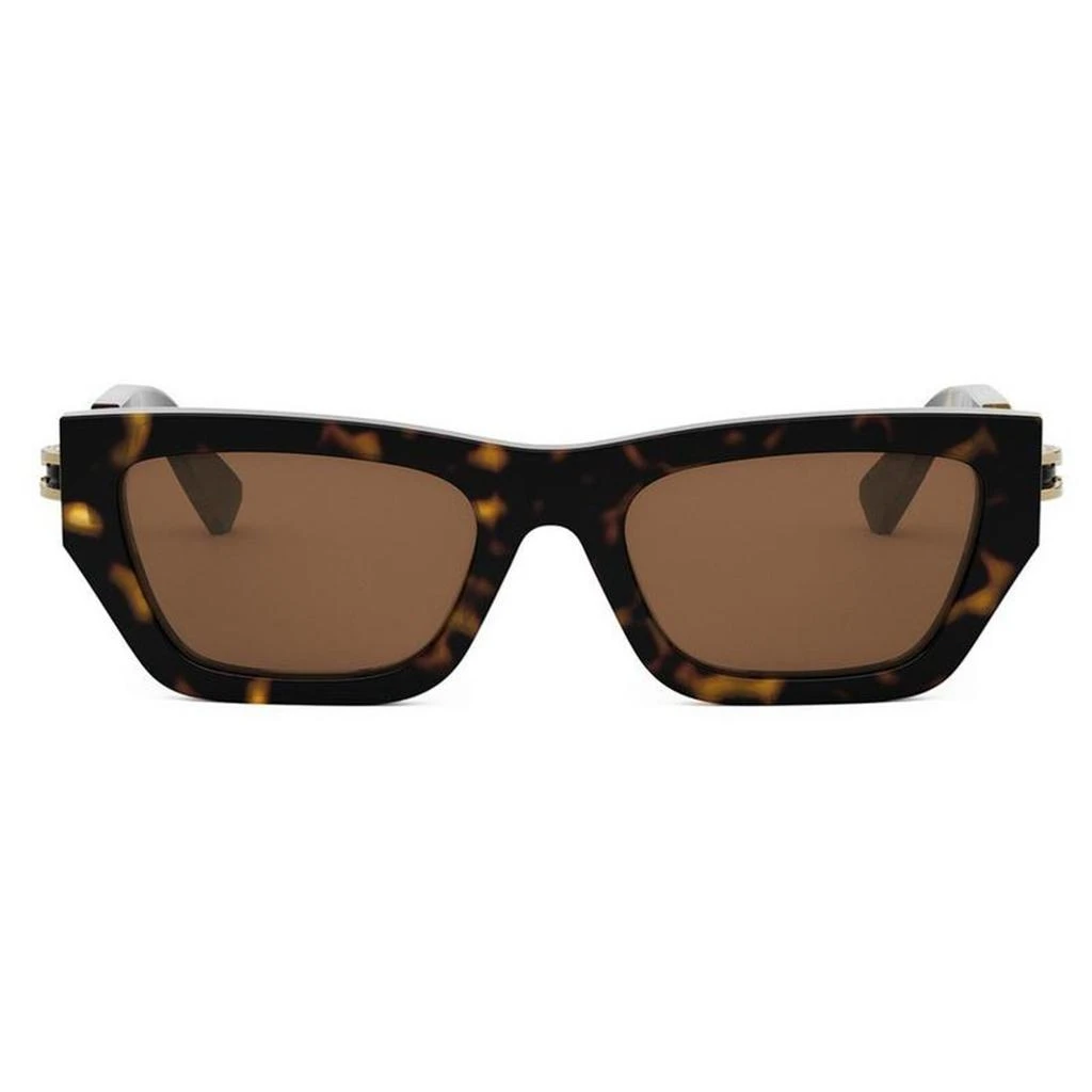 NEW FENDI SUNGLASSES, HAVANA WOMEN EYEWEAR FENDI FE40100I 55E FENDI ROMA Fendi Roma FE40100I 55E Sunglasses Women main image 3