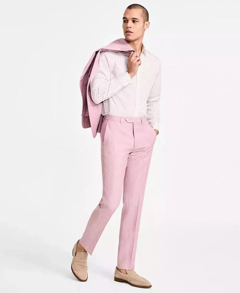 Michael Kors Men's Classic Fit Pink Suit Separates Pant 1