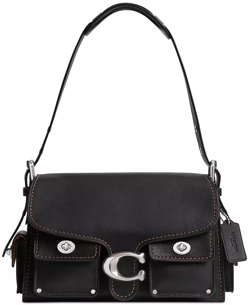 バッグ Coach Turnlock Leather One Shoulder Bag COACH One Shoulder Bag Signature Leather Canvas Turn Lock