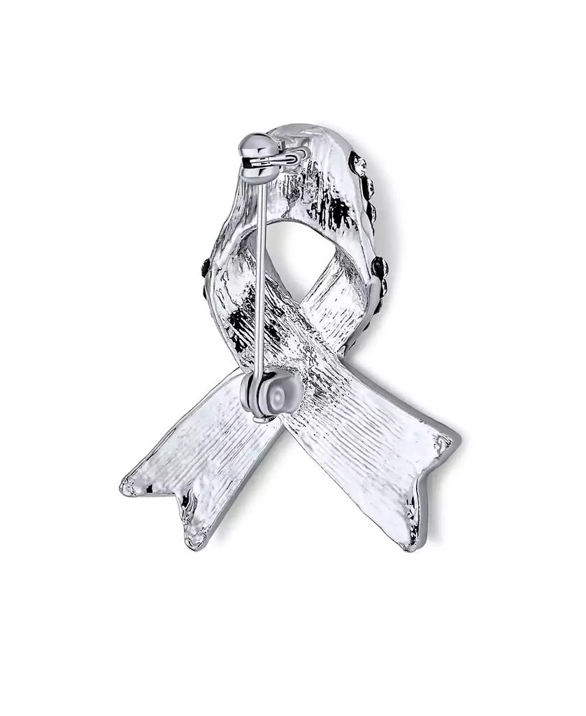 Bling Jewelry Open Heart Enamel Crystal Brooch Pin Awareness Ribbons 2