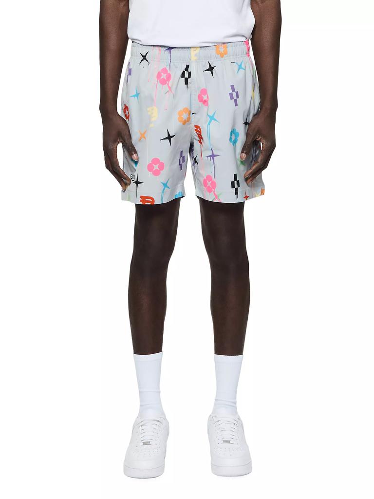 Purple Brand All Around Graphic Logo Shorts