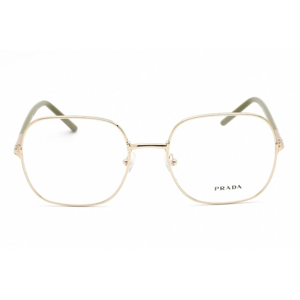 Prada Prada Women's Eyeglasses - Full Rim Square Pale Gold Metal Frame | 0PR 56WV ZVN1O1 2