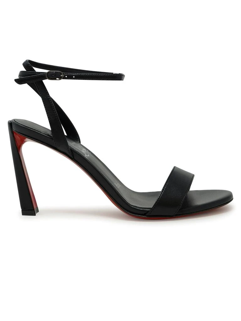 Christian Louboutin Black Pvc Leather Condora Queen 85 Sandals 1