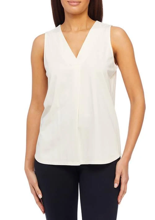 Anne Klein Women
s Harmony Knit Pleat Front Top
