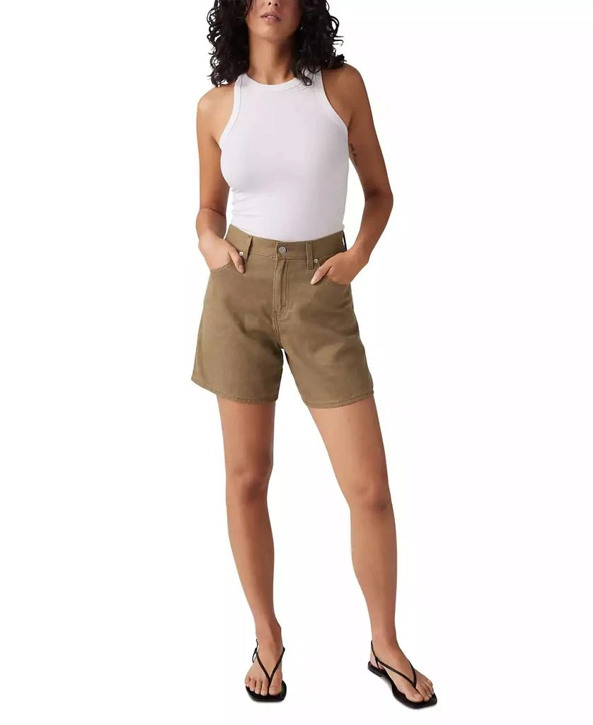 Levi's Premium Women's Cotton High Rise Baggy Shorts 1