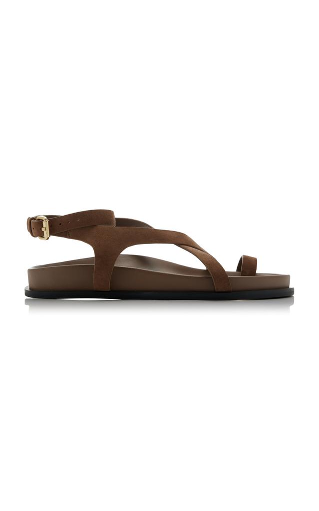 A.Emery A.Emery - Jalen Slim Suede Sandals - Tan - IT 40 - Moda Operandi