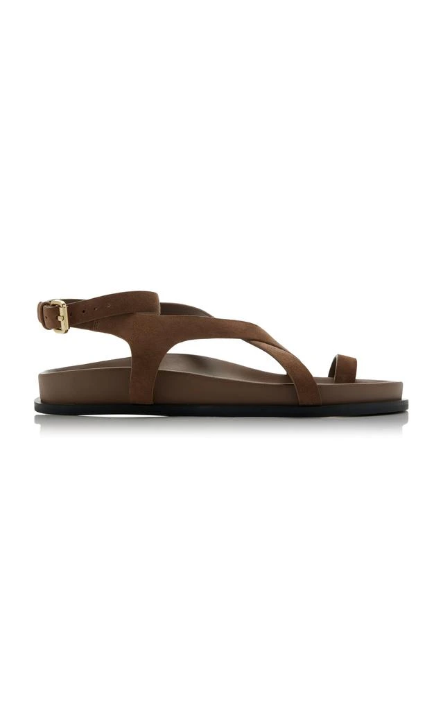 A.Emery A.Emery - Jalen Slim Suede Sandals - Tan - IT 39 - Moda Operandi 1