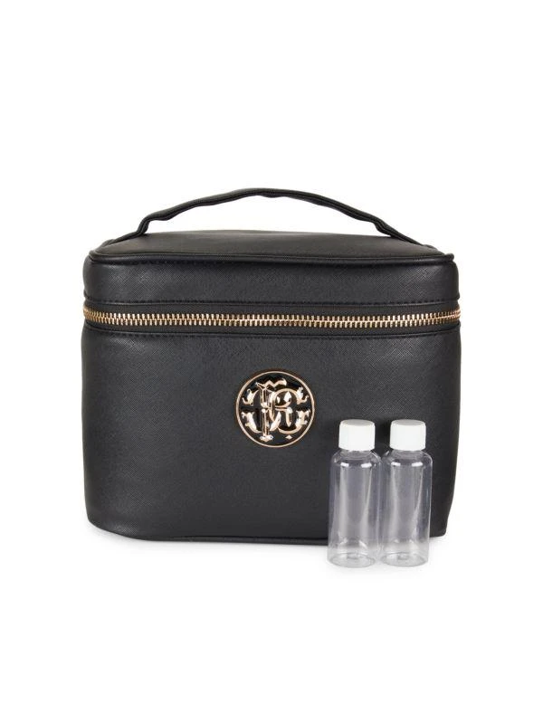 Roberto Cavalli Faux Leather Top Handle Cosmetic Pouch 1