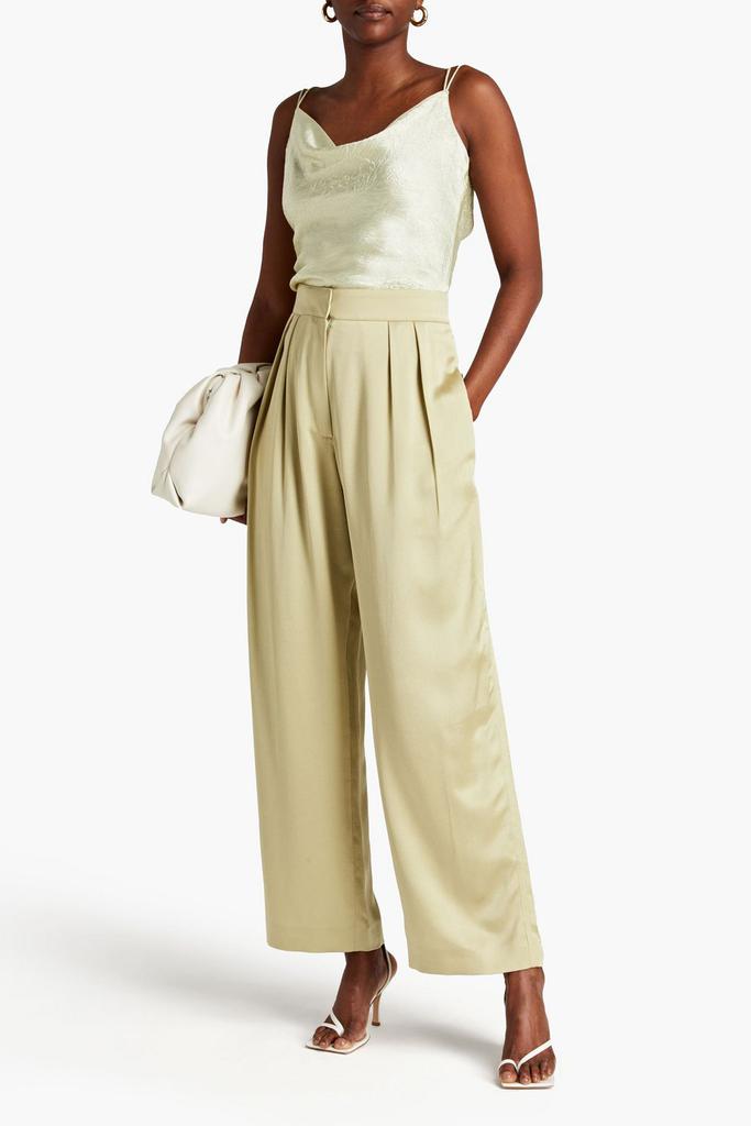 ROKSANDA Nixie draped crinkled-satin camisole