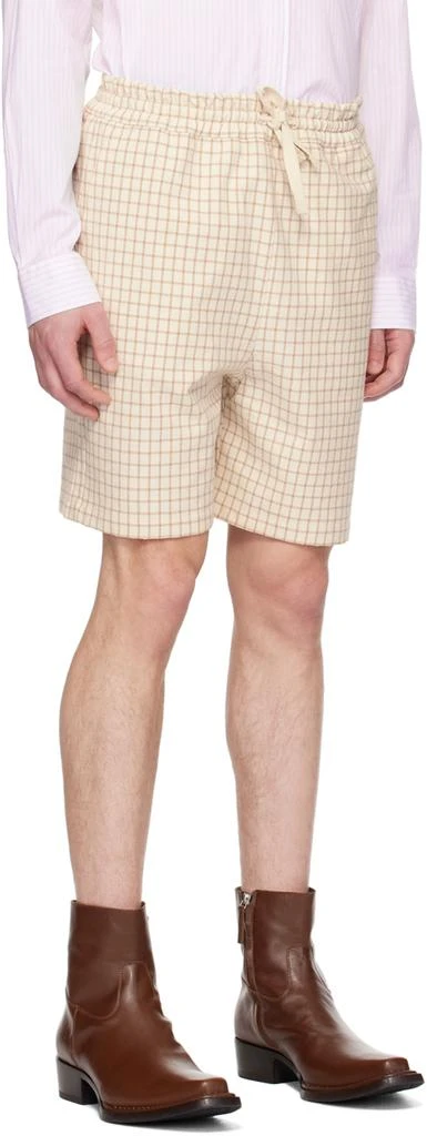 Drôle de Monsieur Beige 'Le Short Carreaux' Shorts 2