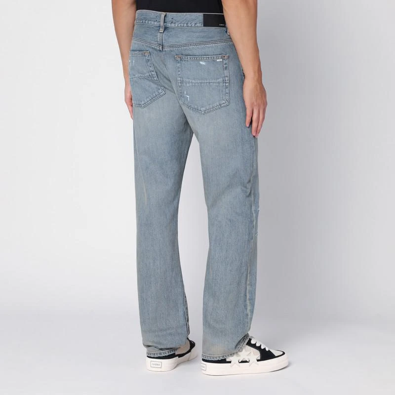 AMIRI Straight jeans with rips Antique Indigo 4
