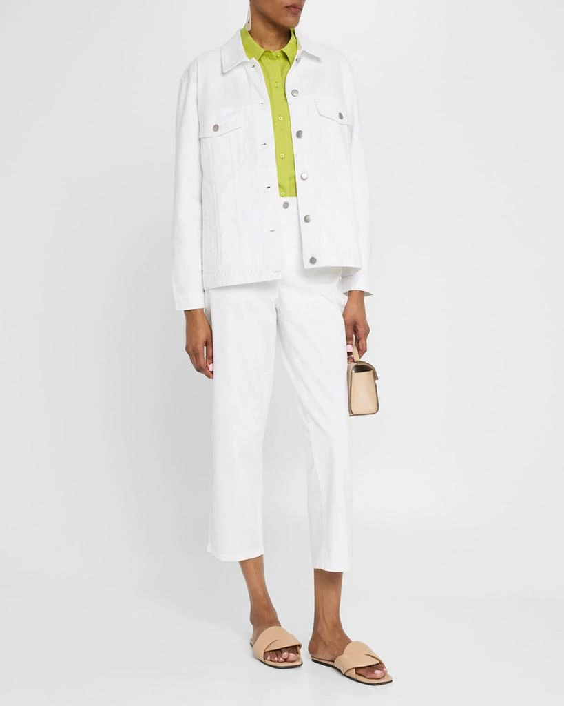 Eileen Fisher Garment-Dyed Organic Cotton Denim Jacket 2