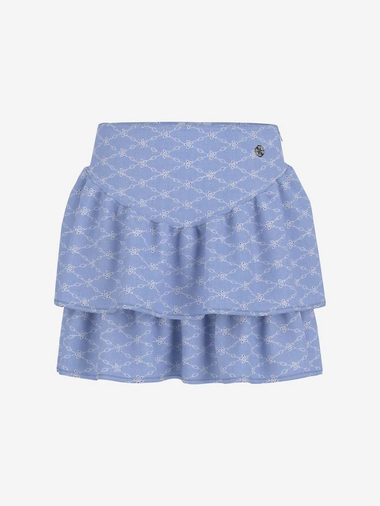 GUESS Girls Sangallo Oxford Skirt in Blue 1