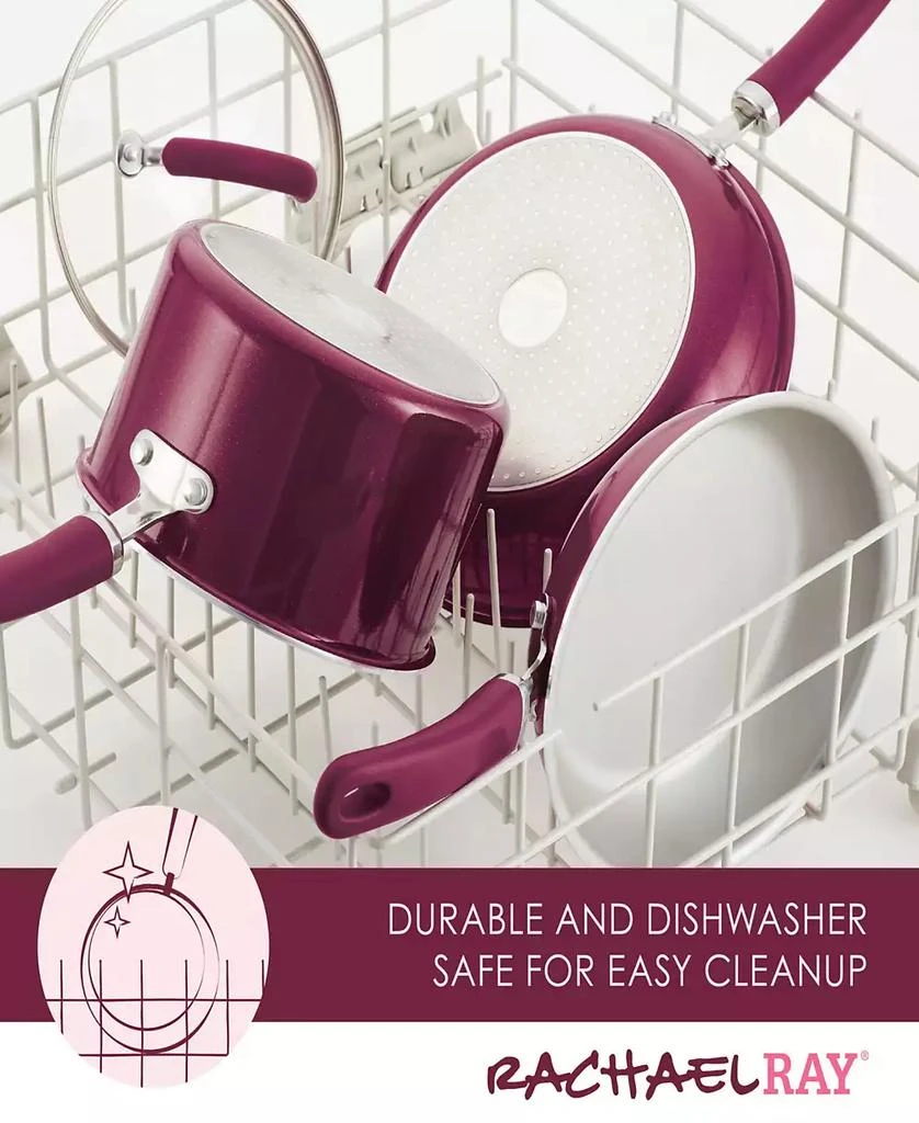 Rachael Ray Create Delicious Aluminum Nonstick Cookware Set, 13 Piece 12