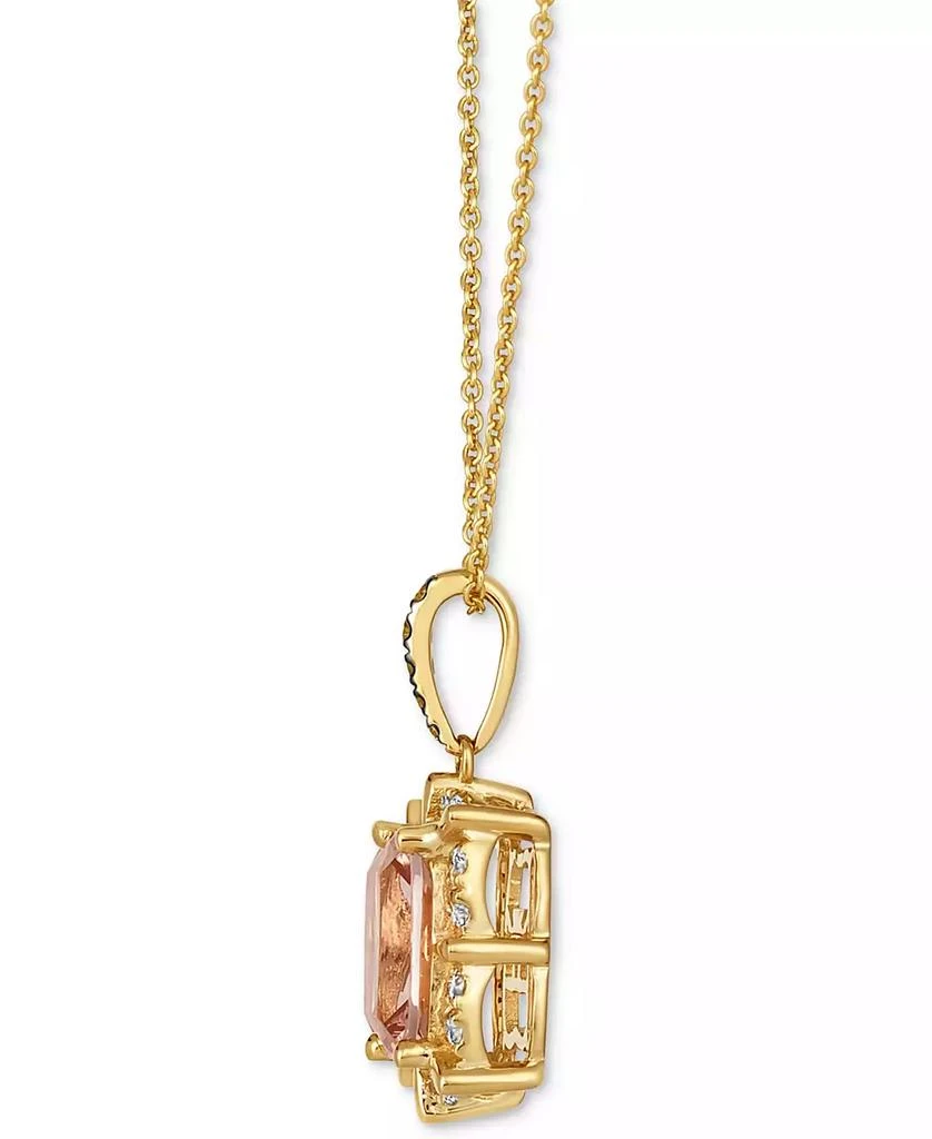 Le Vian Peach Morganite (1-1/2 ct. t.w.) 
Diamond (1/4 ct. t.w.) 20" Adjustable Pendant Necklace in 14k Gold 2