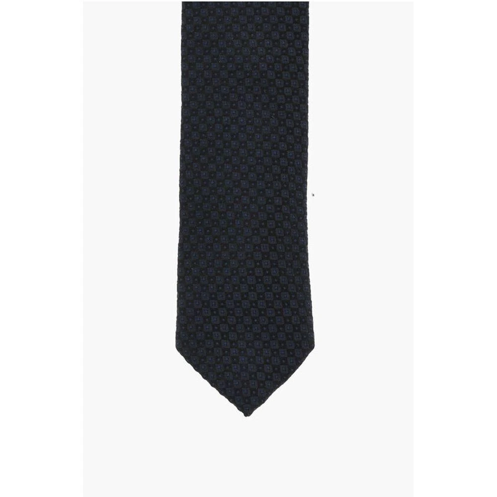 Neil Barrett Embroide Silk Skinny Men's Tie 2