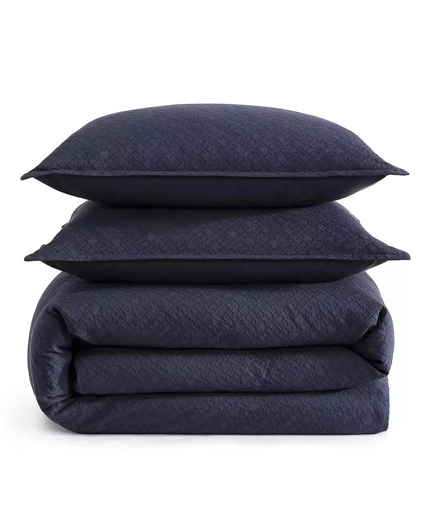 Tommy Hilfiger Monogram Matelasse 3-Pc. Comforter Set 8
