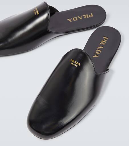 Shop Brushed leather mules on Sale at BeyondStyle – Get