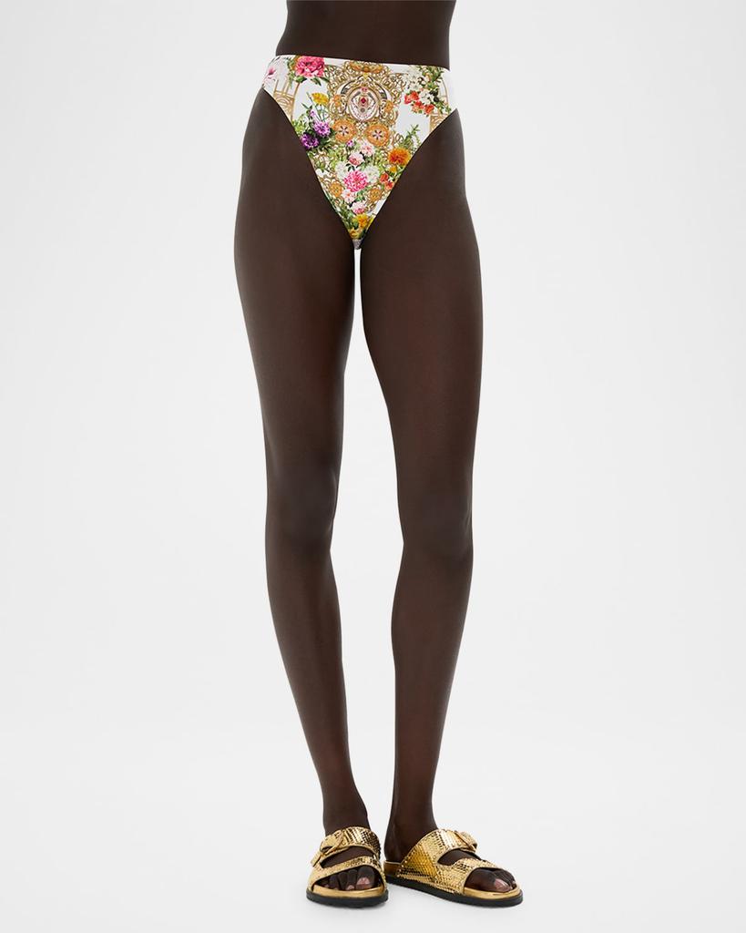 Camilla Egyptian Rose High-Waist Bikini Bottoms