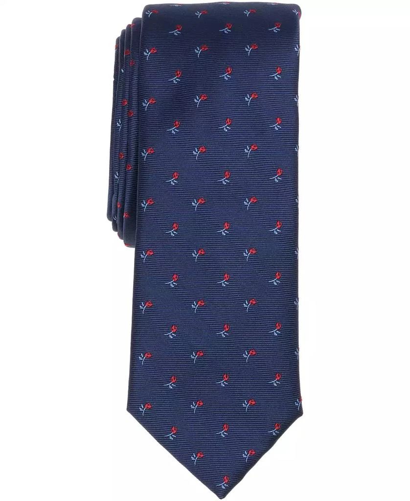 Bar III Men's Rose Charm Printed Tie, Macy's Exclusive 1