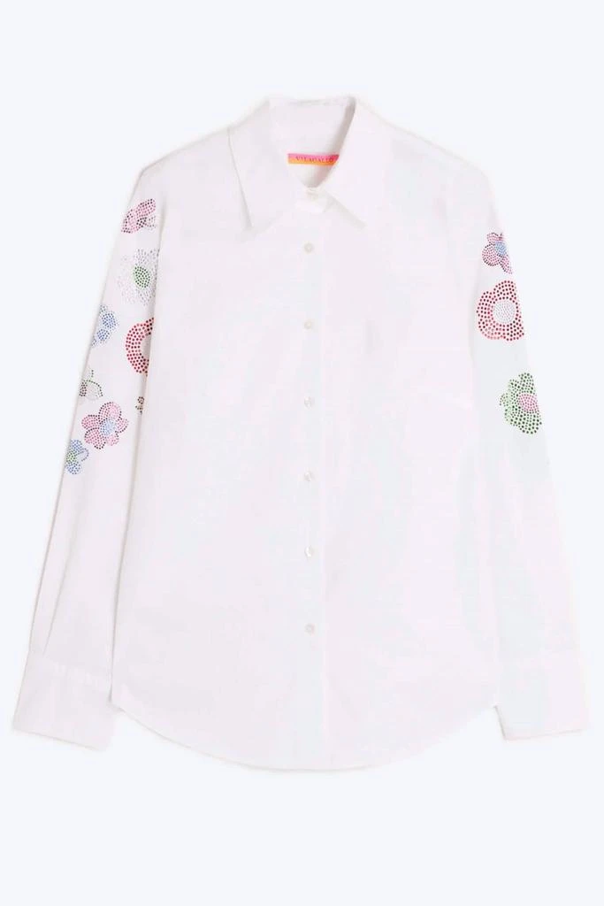 VILAGALLO Vilagallo - Mafalda Strass Poplin Shirt Top 3