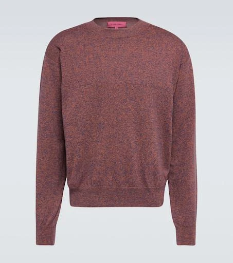 The Elder Statesman Mélange cotton and cashmere sweater 1